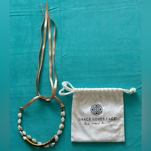 NWOT Andromeda Double Strand Pearl Choker Grace Loves Lace - Picture 3 of 3